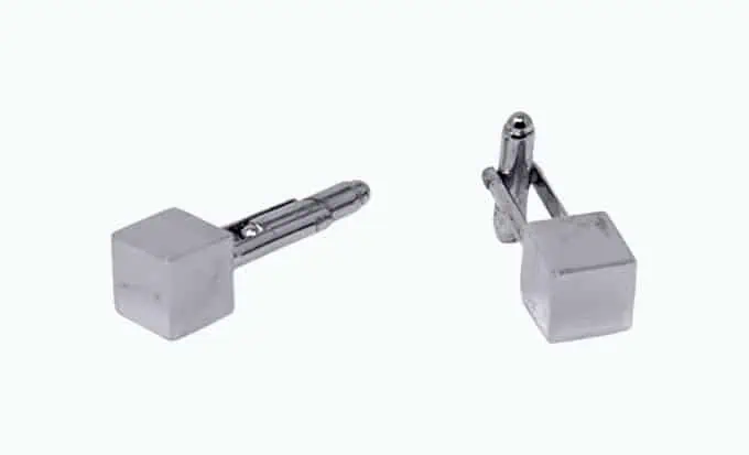 Product Image of the Men's Platinum-Plated Cufflinks in Gift Box