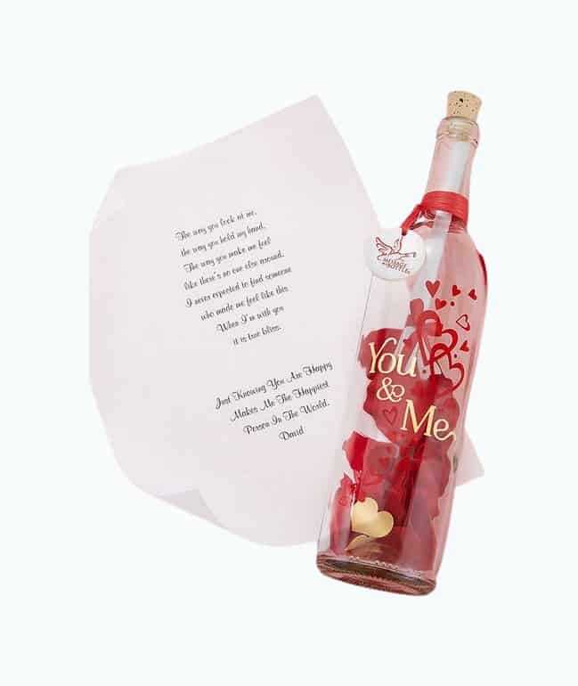 Product Image of the Message In A Bottle With Chocolate