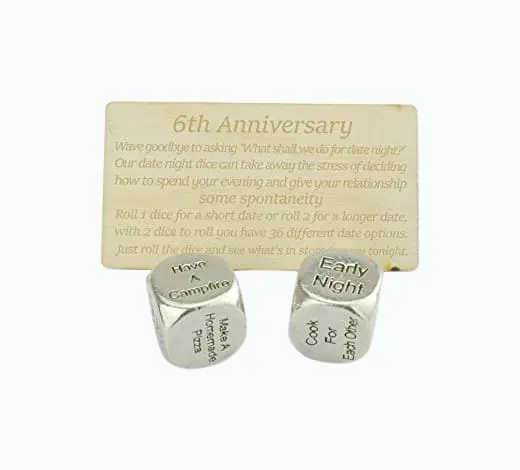 Product Image of the Metal Date Night Dice
