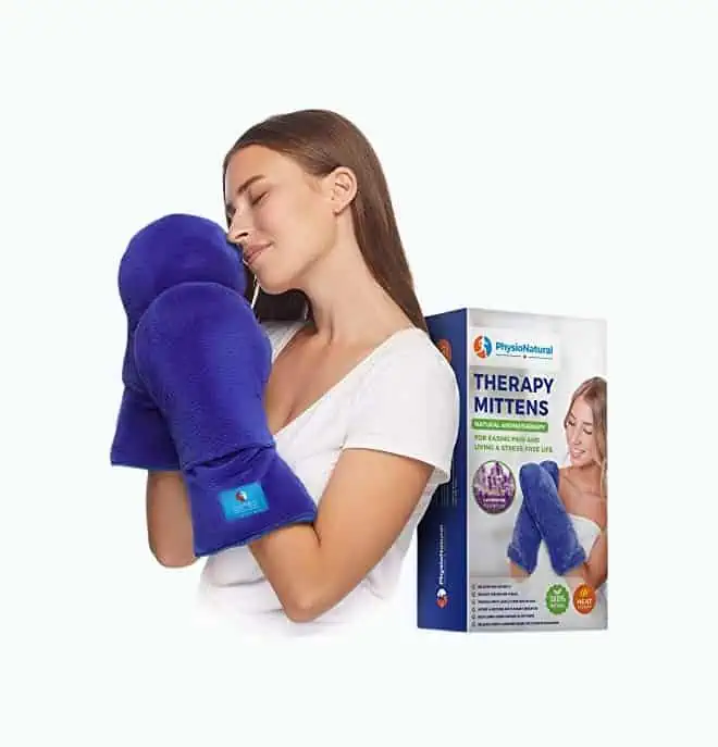 Product Image of the Microwavable Therapy Mittens