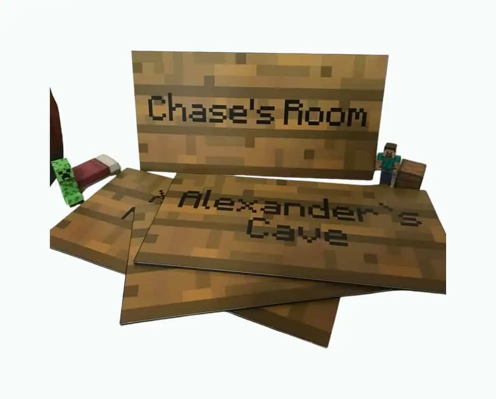 Product Image of the Minecraft Wall Sign