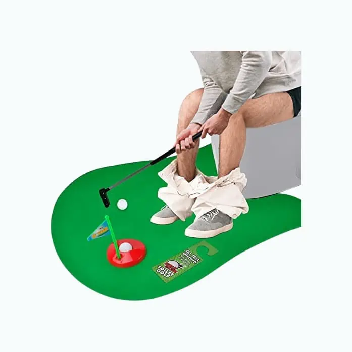 Product Image of the Mini-Golf Toilet Game
