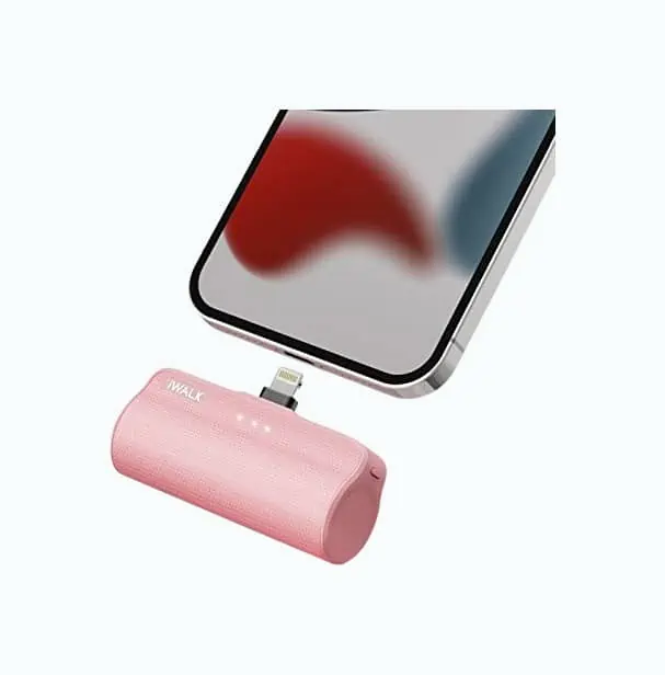 Product Image of the Mini Portable Charger for iPhone with Built-In Cable