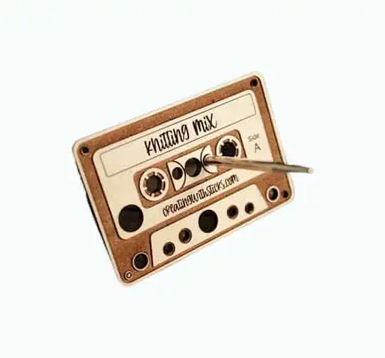 Product Image of the Mini Wooden Cassette Tape Needle Gauge