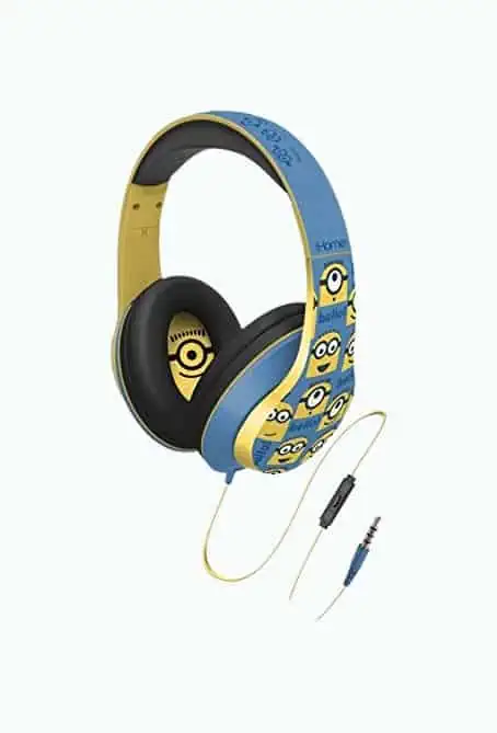 Product Image of the Minions Headphones with Built-In Microphone