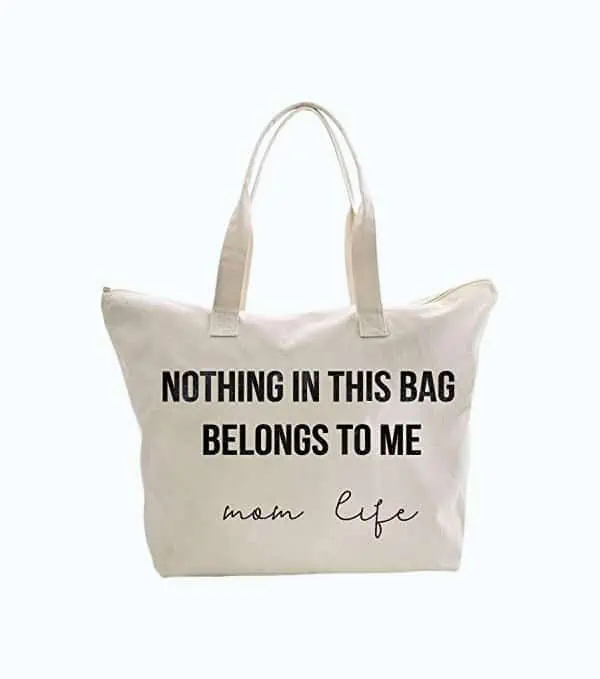 Product Image of the Mom Canvas Tote Bag