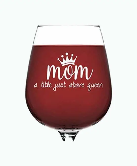 Product Image of the Mom Wine Glass