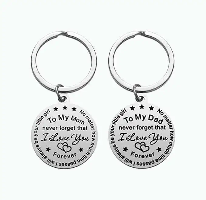 Product Image of the Mom & Dad Keychains