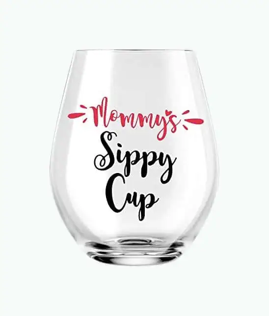 Product Image of the Mommy’s Sippy Cup Wine Glass