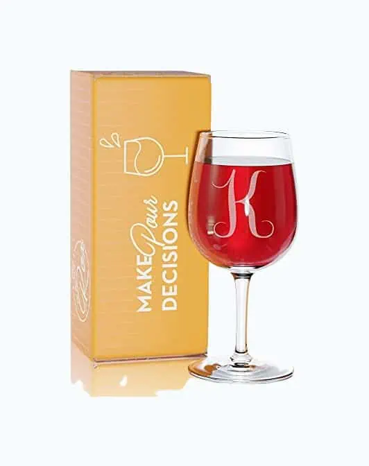 Product Image of the Monogrammed Wine Glass