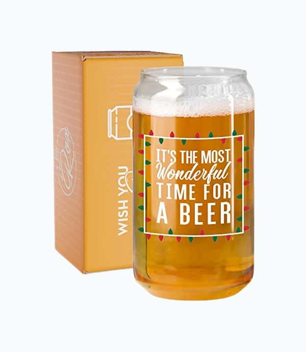 Product Image of the Most Wonderful Time for a Beer Glass