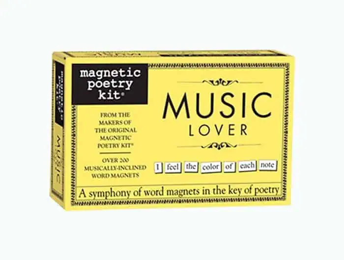 Product Image of the Music Lover Magnetic Poetry Kit