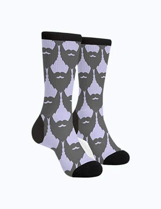 Product Image of the NGFF Beard Pattern Socks
