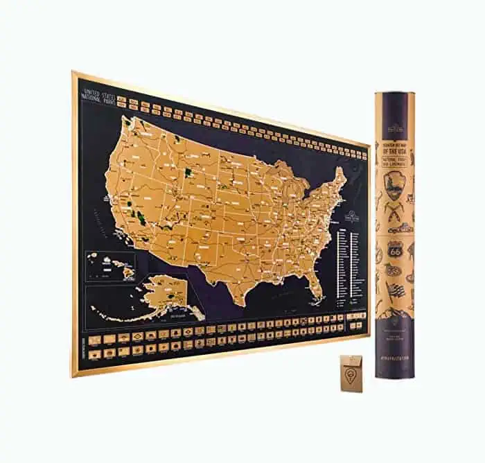 Product Image of the National Parks Scratch Off Map