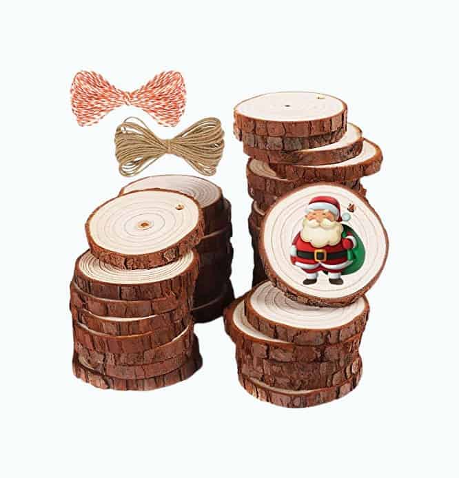Product Image of the Natural Wood Slices - 37 Pieces