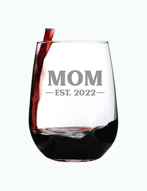 Product Image of the New Mom Wine Glass