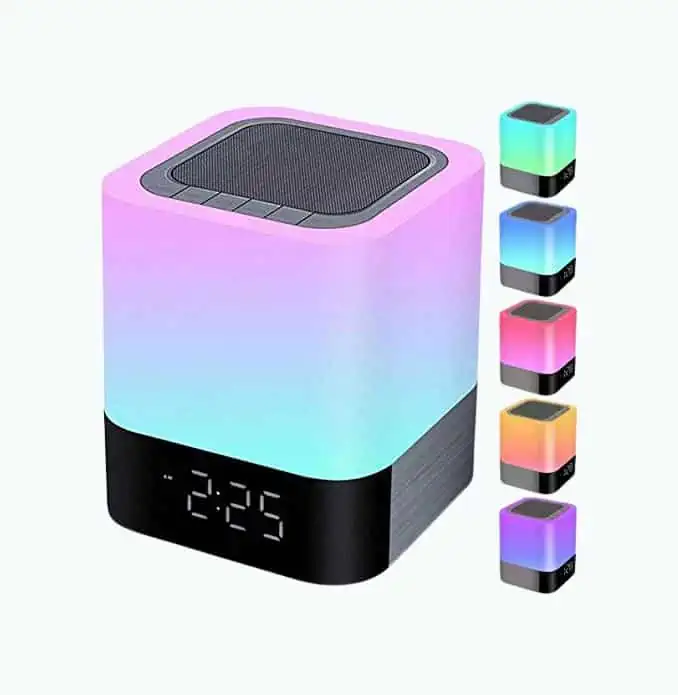 Product Image of the Night Lights Bluetooth Speaker Clock