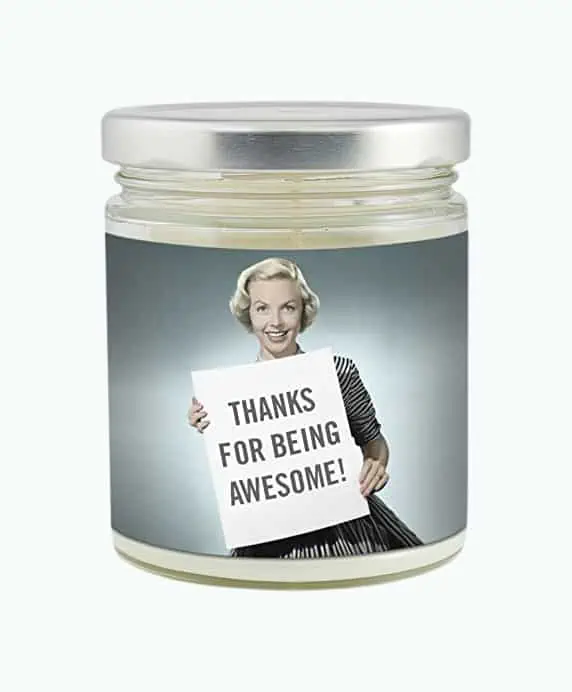 Product Image of the Novelty Thank You Candle