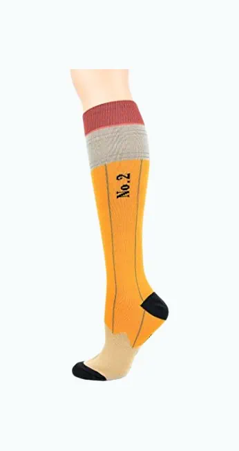 Product Image of the Number 2 Pencil Socks