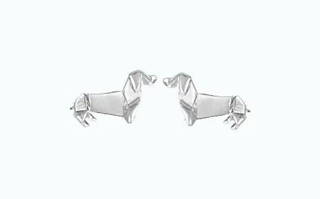Product Image of the Origami Dachshund Earrings