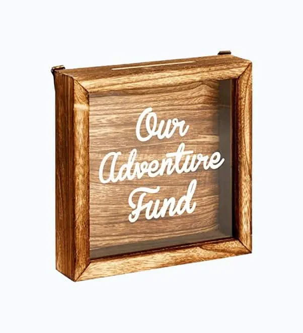 Product Image of the Our Adventure Fund, Wooden Vacation Shadow Box