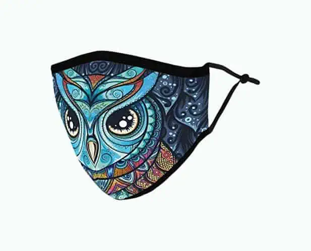 Product Image of the Owl Mosaic Face Mask