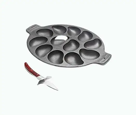 Product Image of the Oyster Lovers Cast Iron Grill Set
