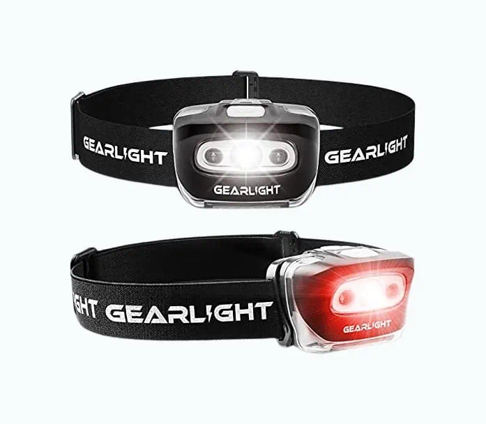 Product Image of the Pack of 2 Outdoor Flashlight Headlamps
