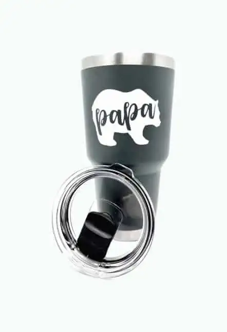 Product Image of the Papa Bear Coffee Mug Tumbler