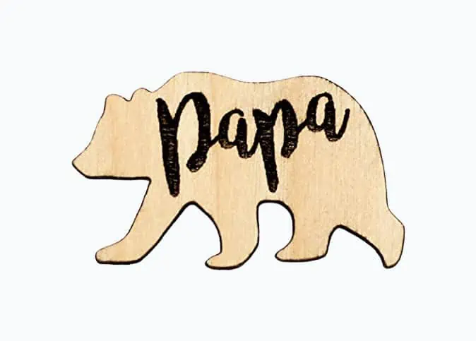 Product Image of the Papa Bear Pin Gift 