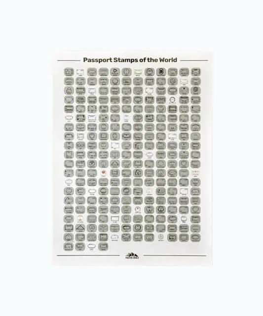 Product Image of the Passport Stamp Travel Poster