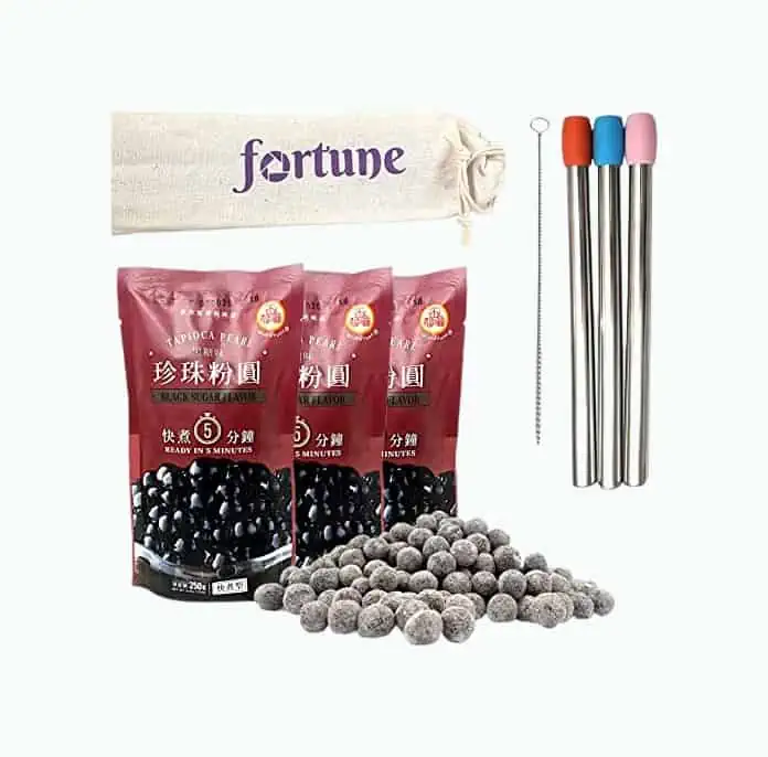 Product Image of the Pearl Bubble Tea DIY Kit