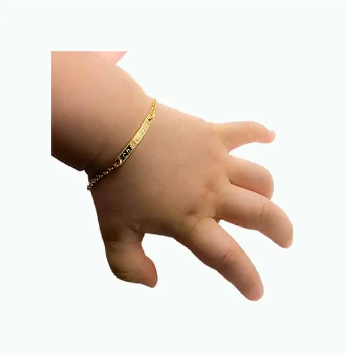 Product Image of the Personalized Baby Bracelet