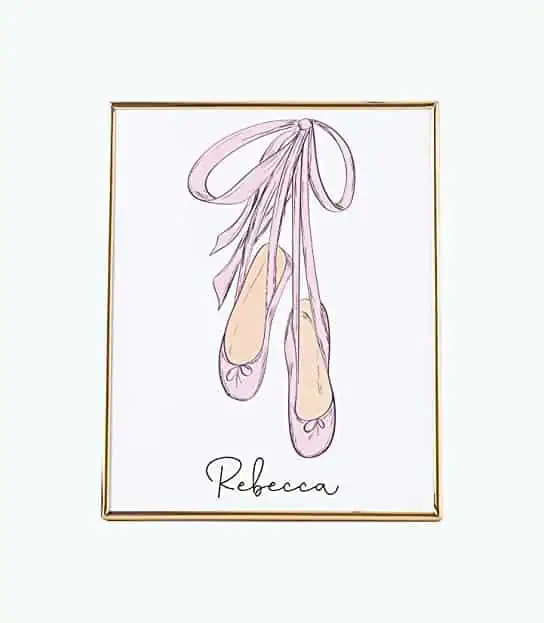 Product Image of the Personalized Ballet Print