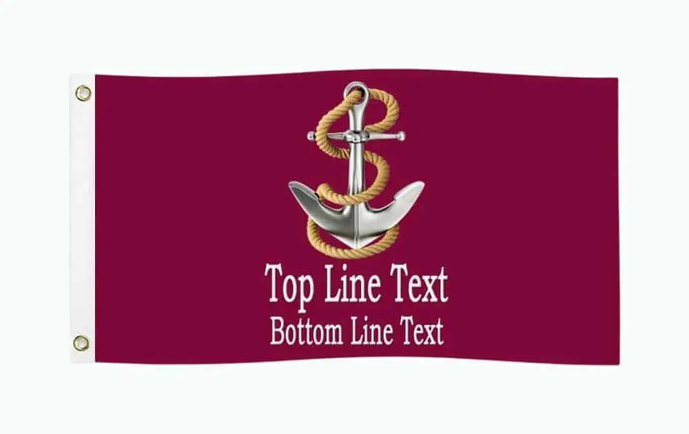 Product Image of the Personalized Boat Flag