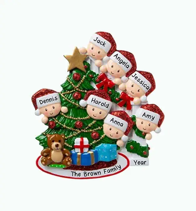 Product Image of the Personalized Christmas Tree Ornament