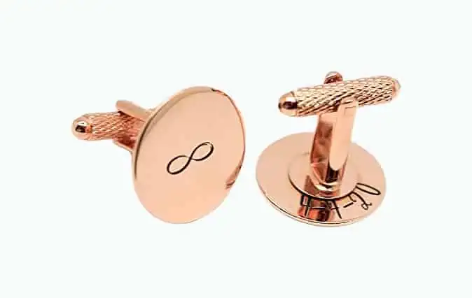 Product Image of the Personalized Copper Cufflinks