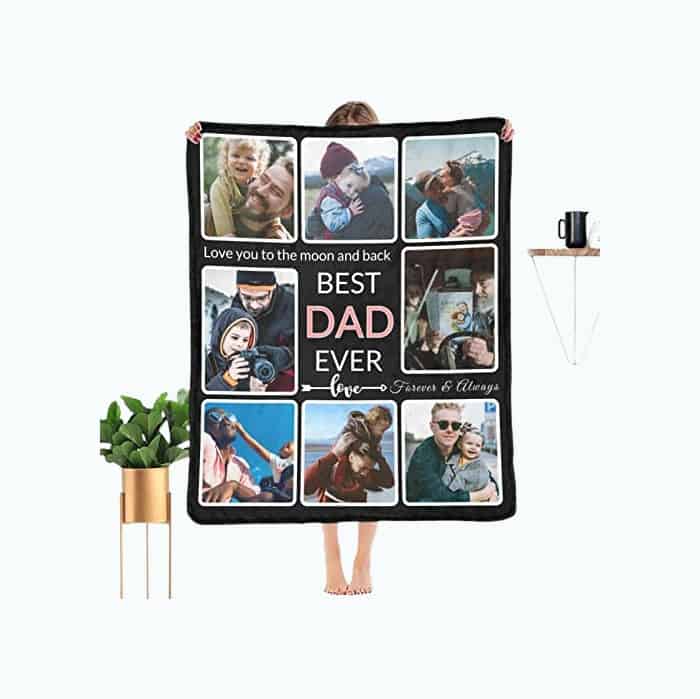 Product Image of the Personalized Dad Blanket