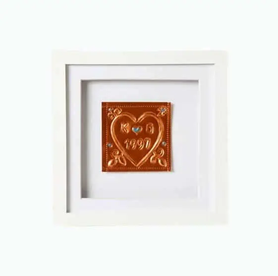 Product Image of the Personalized Embossed Anniversary Art