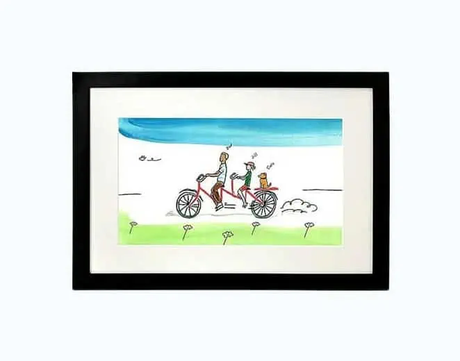 Product Image of the Personalized Family Tandem Bike Art