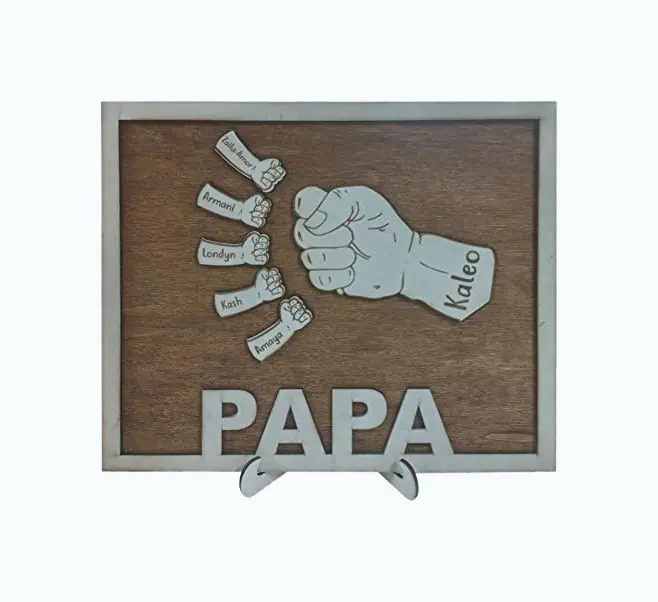 Product Image of the Personalized Father’s Day Sign