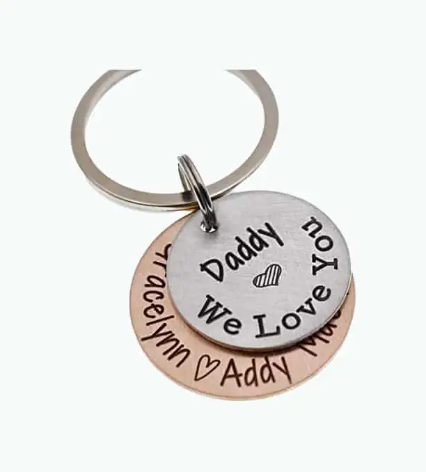 Product Image of the Personalized Father's Day Keychain