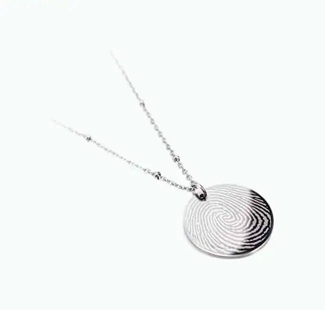 Product Image of the Personalized Fingerprint Necklace