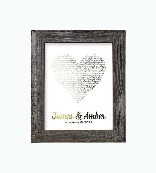 Product Image of the Personalized First Dance Song Anniversary Gift