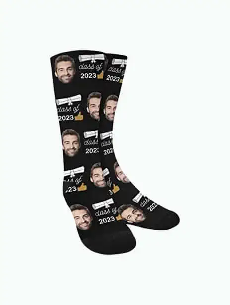Product Image of the Personalized Graduation Socks