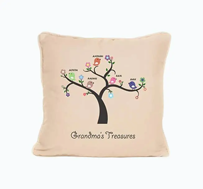 Product Image of the Personalized Grandma Pillow Cover