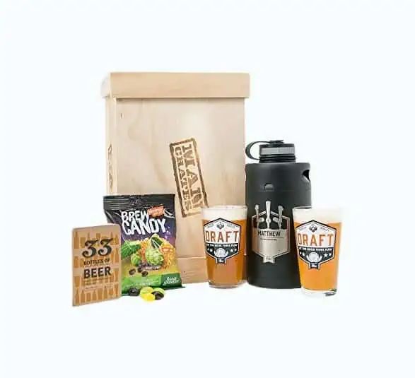 Product Image of the Personalized Growler Crate