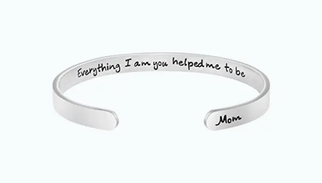 Product Image of the Personalized Inspirational Jewelry Mantra Cuff Bangle