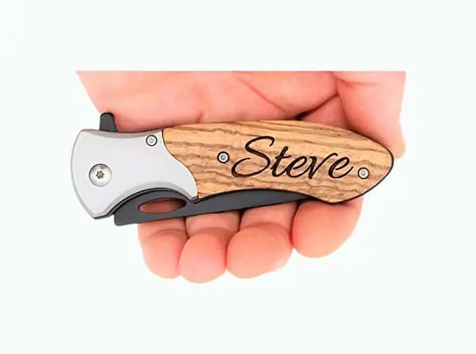 Product Image of the Personalized Laser Engraved Pocket Knife
