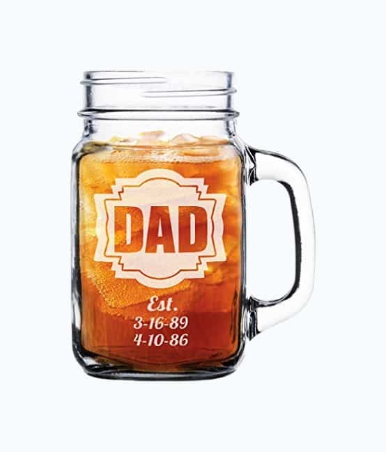 Product Image of the Personalized Mason Jar Mug
